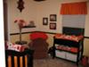 ORANGE, BLACK and BEIGE COLOR SCHEME for a BABY'S NURSERY