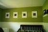 Vintage Bicycle Baby Nursery Theme w Bright Olive Green Walls