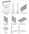 Darlington m15801 4 in 1 Crib parts diagram