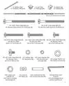 Darlington m15801 4 in 1 Crib parts diagram