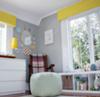 Colorful Yellow and Gray Baby Nursery Design