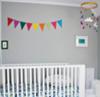 Colorful Yellow and Gray Baby Nursery Design