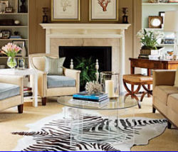 wild tiger print area rug