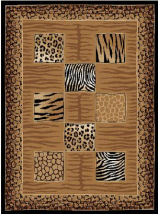 wild tiger print area rug