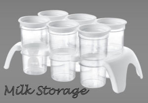 Tommee Tippee breastmilk storage system.