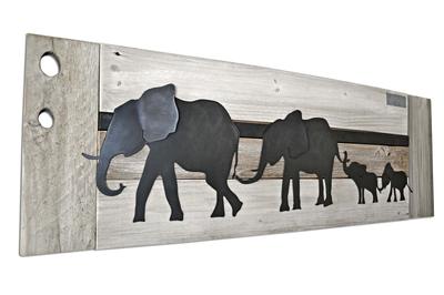 Parade of Elephants Twins Whitewash/Grey