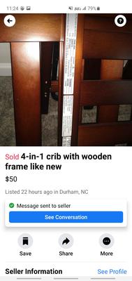 4 in 1 Crib baby Crib