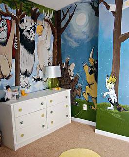 Where the Wild Things Are Baby Nursery Wall Mural Painting