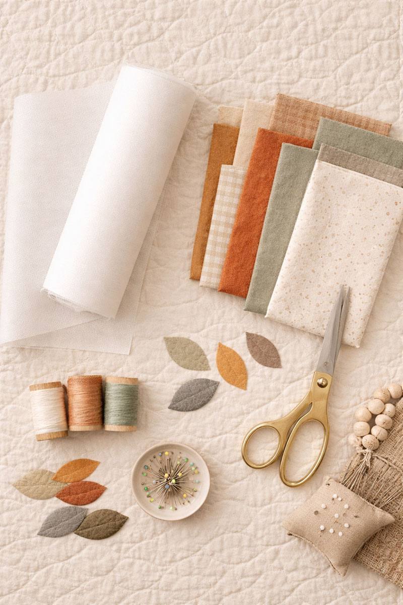 Woodland quilt fabric and supplies picks for this pattern and project