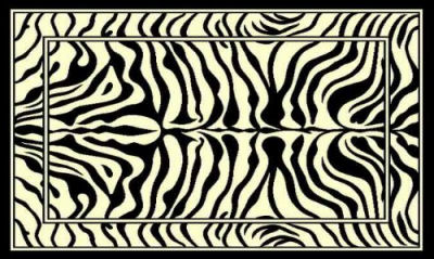 real zebra skin rug